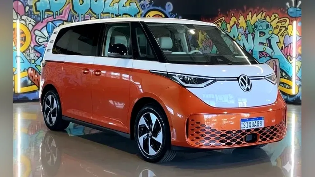 Foto de um volkswagen id. buzz