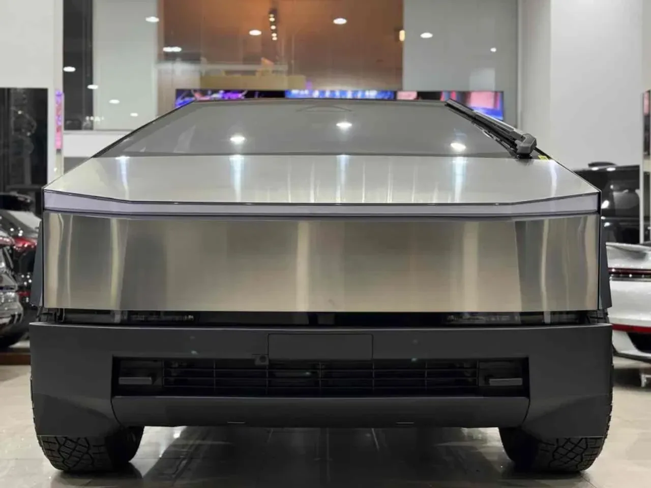 Foto de um tesla cybertruck