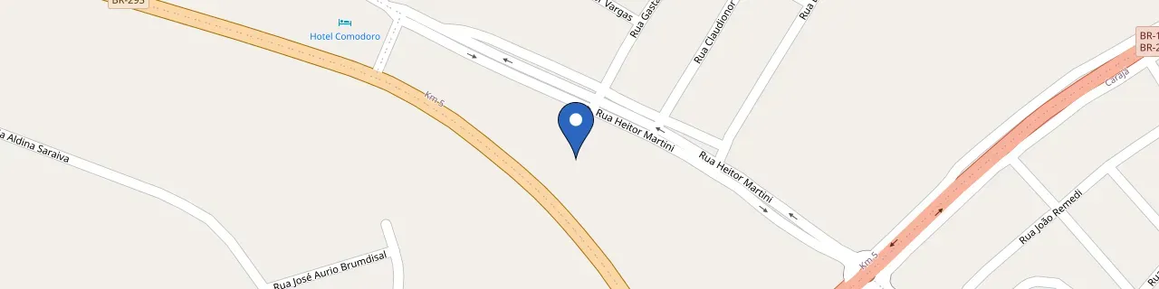 Mapa da estação El Fuego Suites