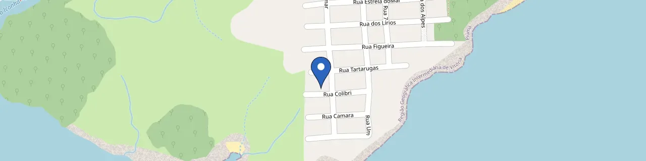 Mapa da estação Residência Airbnb