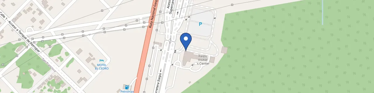 Mapa da estação Centro De Recepción De Visitas, Itaipu Binacional