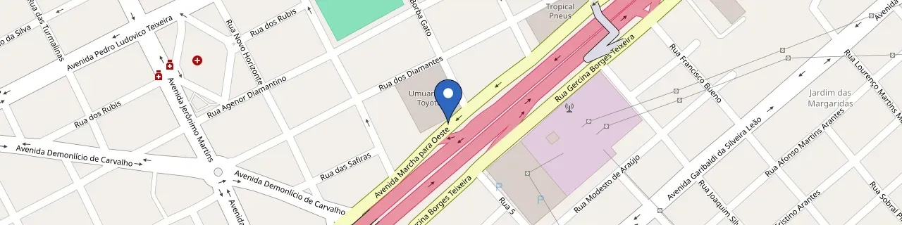 Mapa da estação GWM Navesa Concessionária