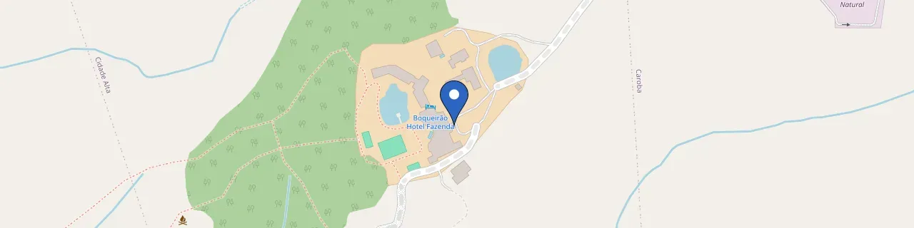 Mapa da estação Boqueirão Hotel Fazenda