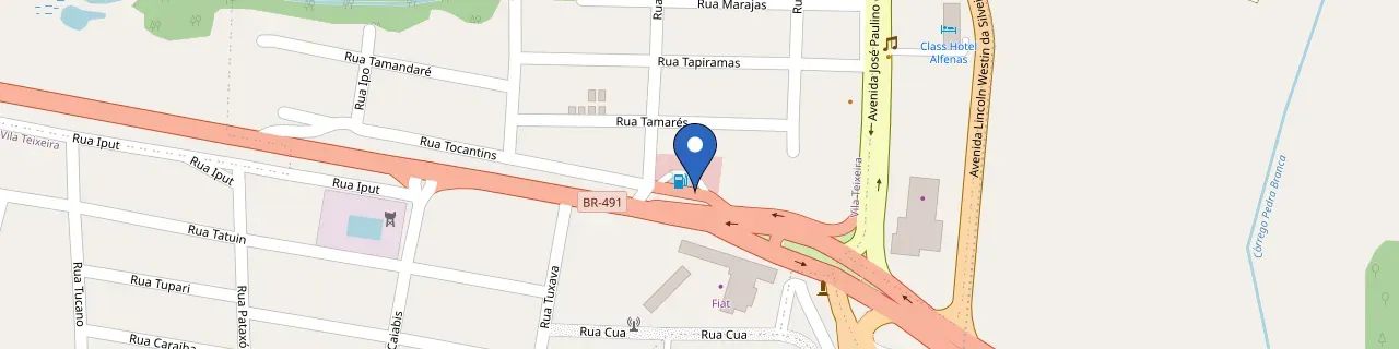 Mapa da estação Posto Tamandaré