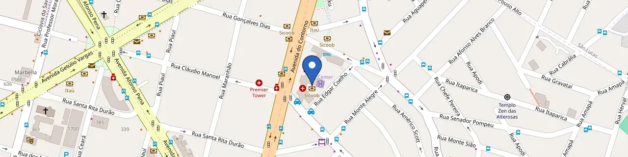 Mapa da estação Lifecenter