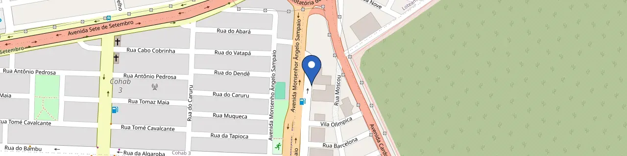 Mapa da estação BYD Parvi Petrolina