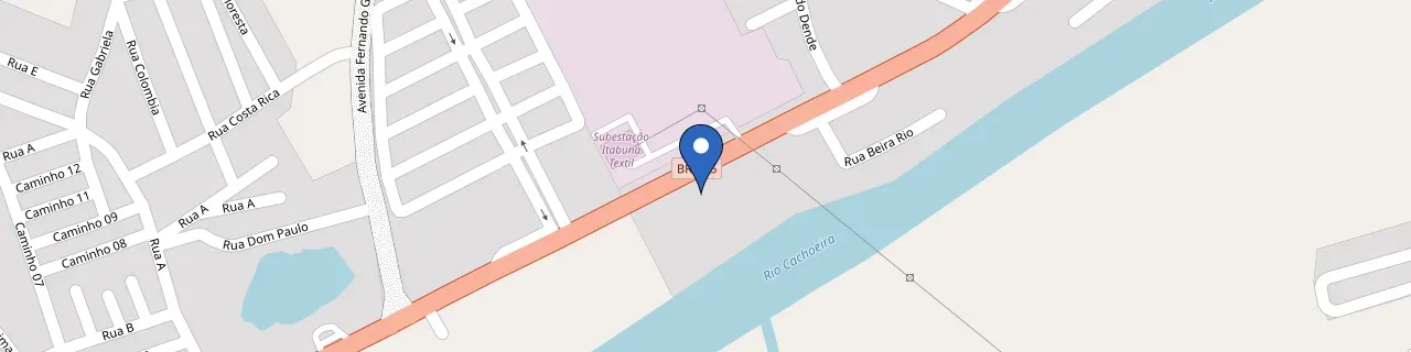 Mapa da estação Distribuidora Paraibana