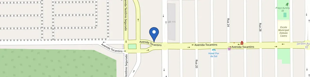 Mapa da estação AeroTrevo