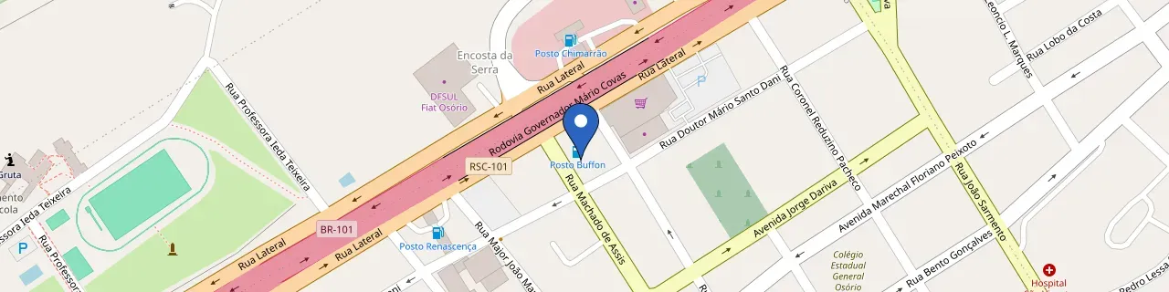 Mapa da estação Posto Buffon