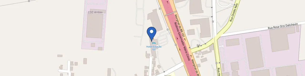 Mapa da estação Churrascaria 101 Anexo Hotel 101