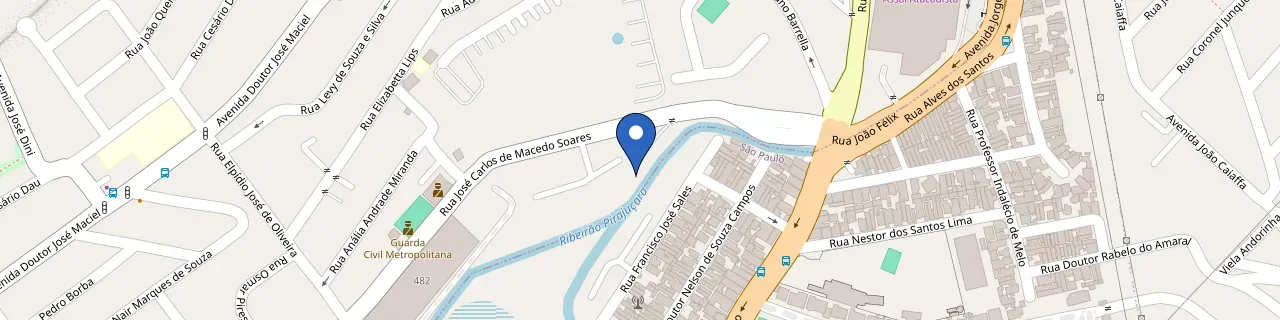 Mapa da estação Hub Transcap