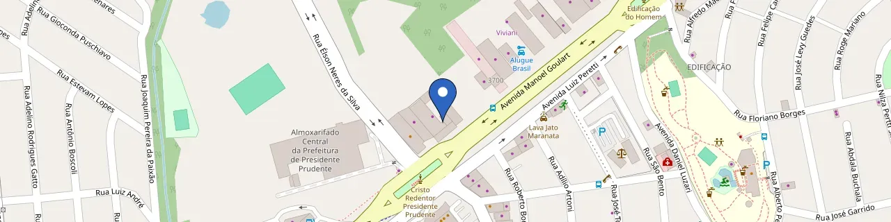 Mapa da estação Maggi Byd Presidente Prudente