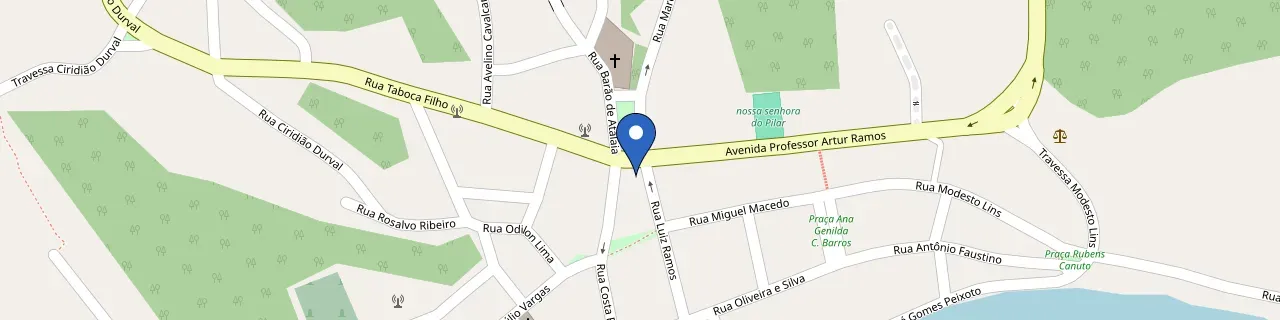 Mapa da estação Prefeitura De Pilar