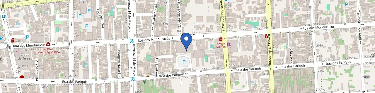 Mapa da estação Audi Center Belém