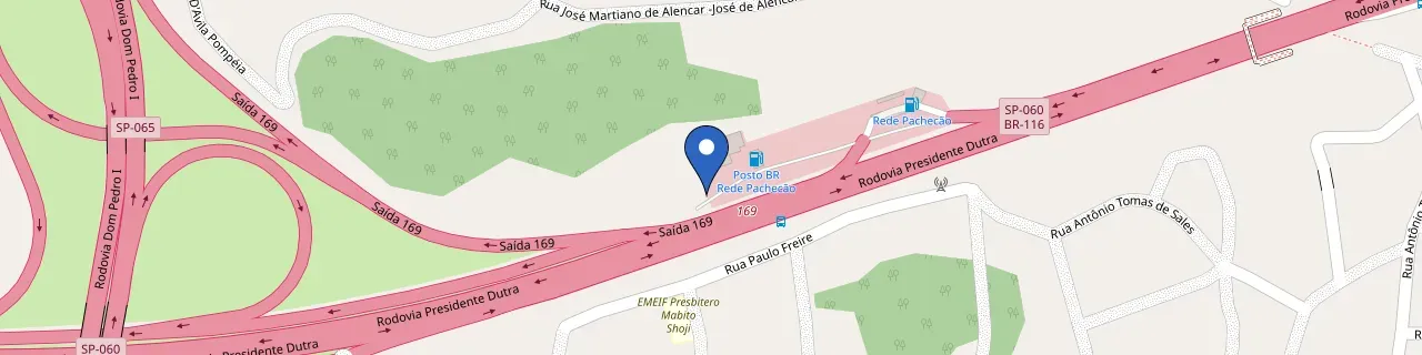 Mapa da estação Rede Pachecão