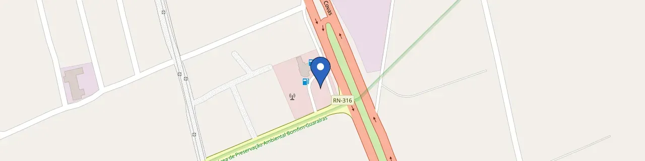 Mapa da estação On Energy - São José Do Mipibu