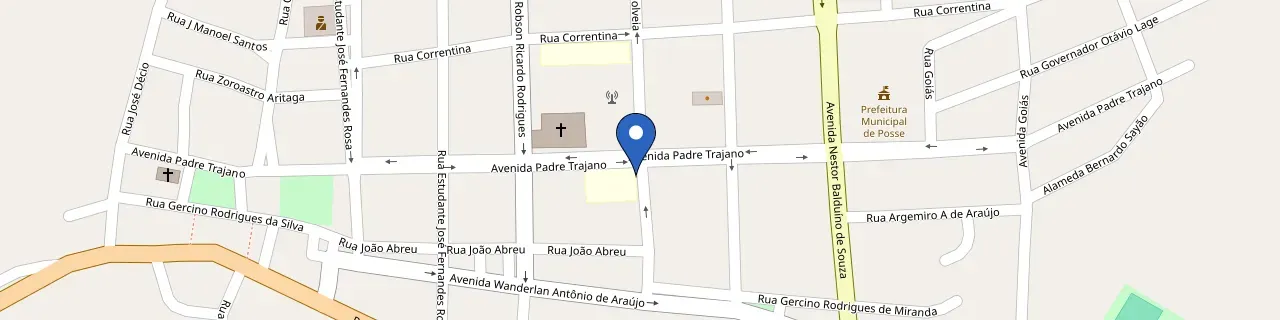 Mapa da estação Pousada Das Palmeiras