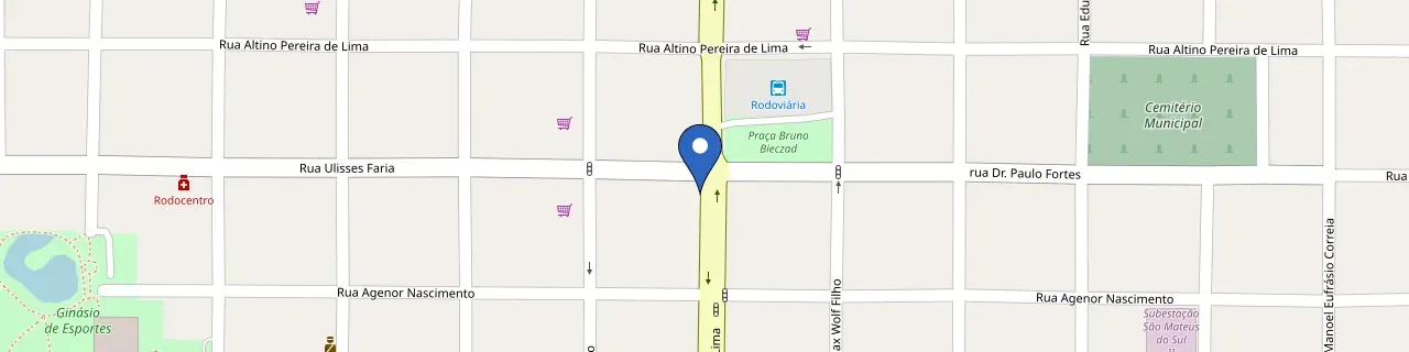 Mapa da estação São Mateus Do Sul