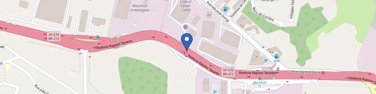 Mapa da estação Adhemir Fogassa Maquetes