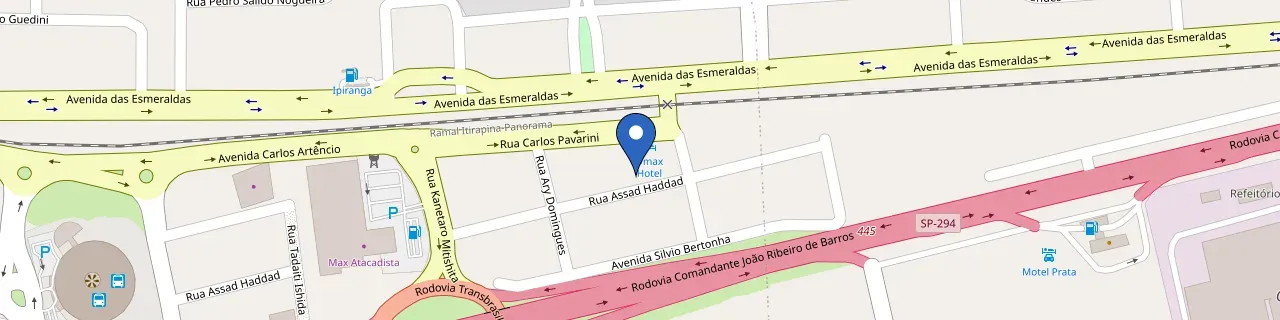 Mapa da estação Dmax Hotel