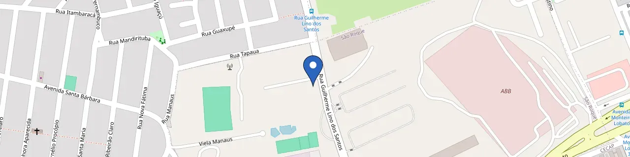 Mapa da estação Sesc Guarulhos