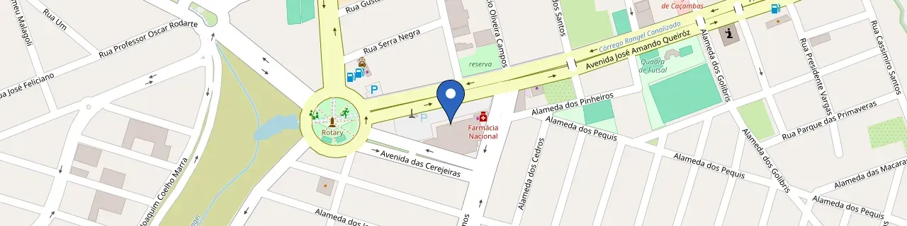 Mapa da estação Bernardao Supermercado