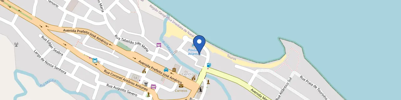 Mapa da estação ChargeOn VG Touros