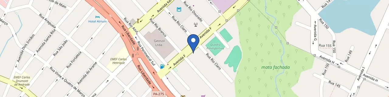 Mapa da estação Invest Solar Em Parauapebas