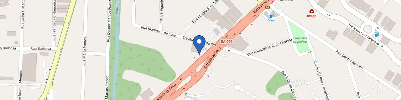 Mapa da estação Bahiatech Loja 2