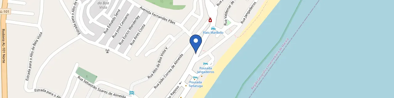 Mapa da estação Pousada Casarão Suítes