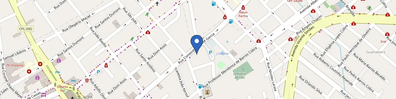 Mapa da estação Week Fit