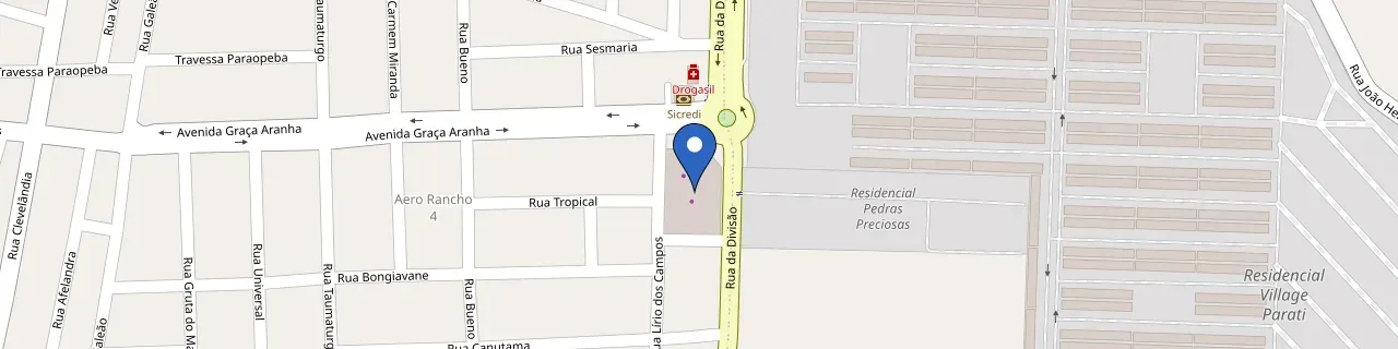 Mapa da estação Fort Atacadista Aero Rancho