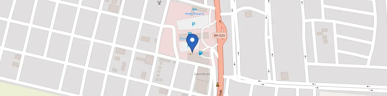 Mapa da estação Posto Rosário