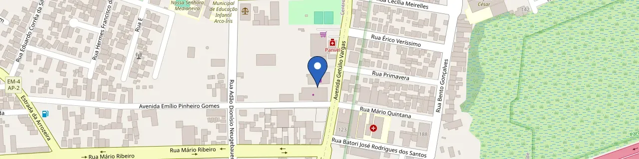 Mapa da estação Esquina Do Futuro - Lebes Eldorado