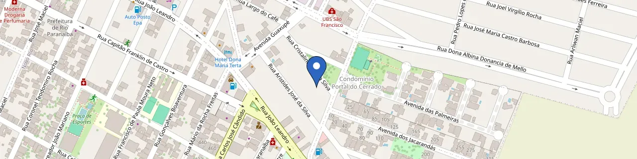 Mapa da estação Eletroposto 7kw