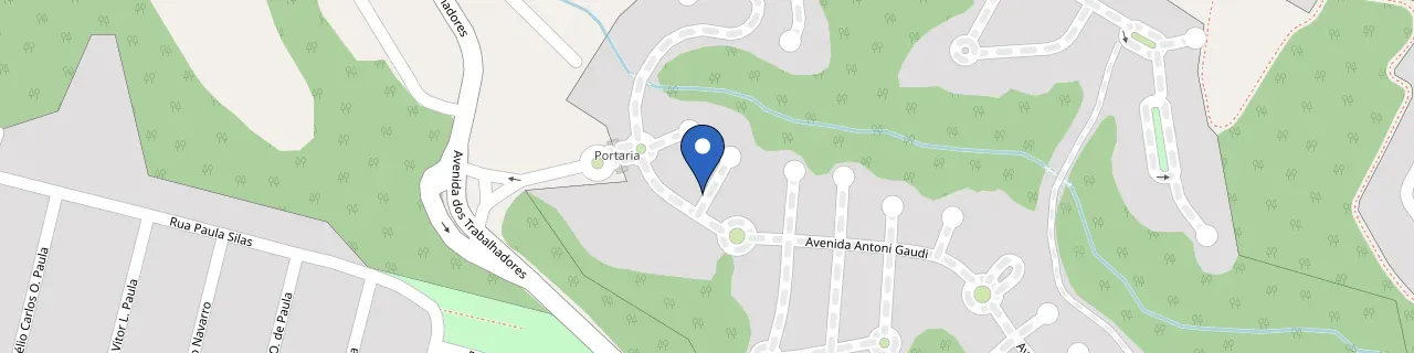 Mapa da estação Residência Carlos Alberto