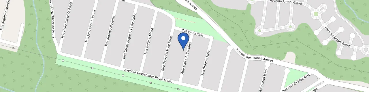 Mapa da estação Residência Almeida