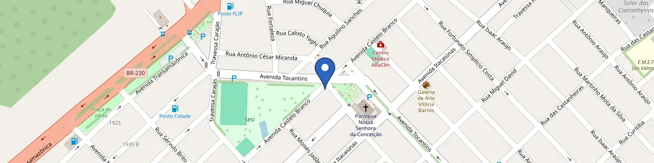 Mapa da estação Marabá