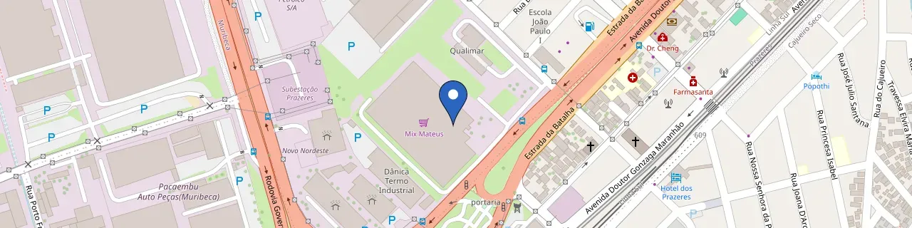 Mapa da estação Mix Mateus Prazeres