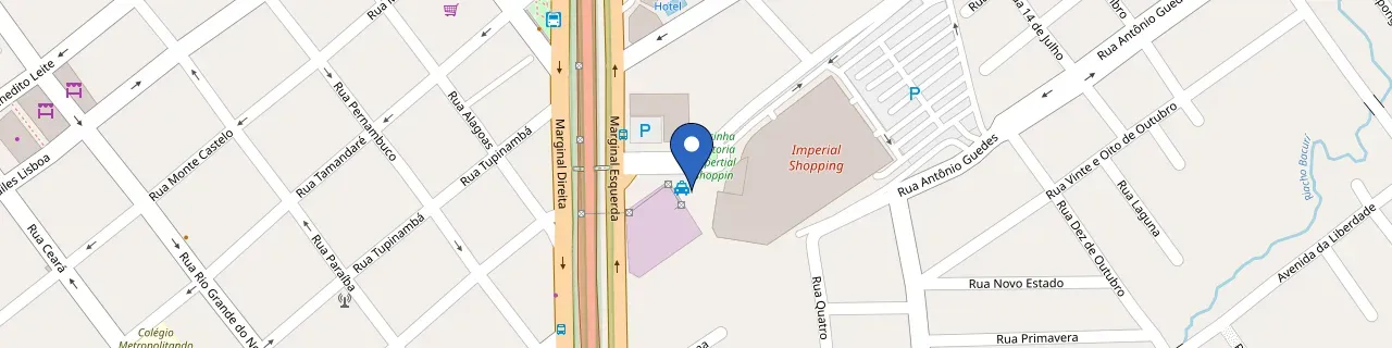 Mapa da estação Imperial Shopping