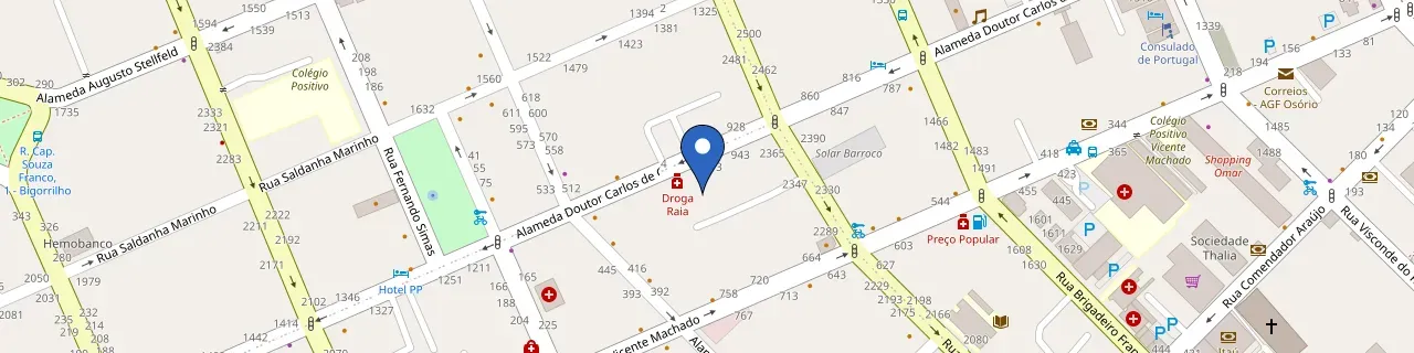 Mapa da estação Posto Do Futuro