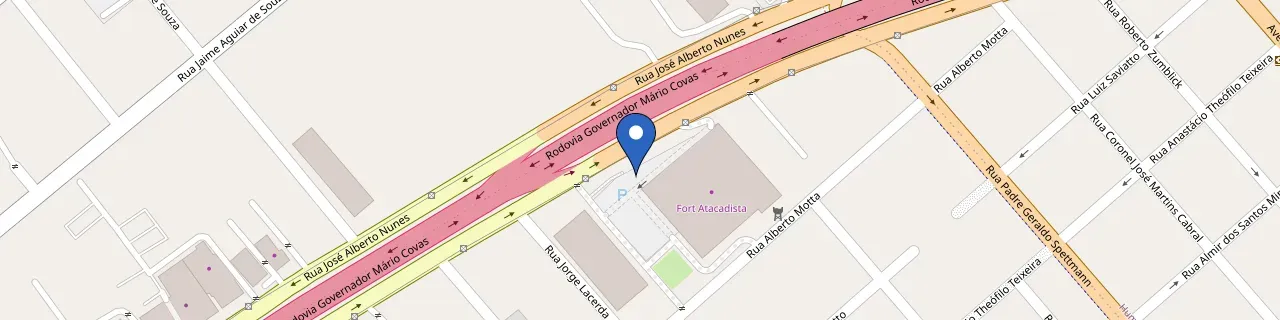 Mapa da estação Fort Atacadista