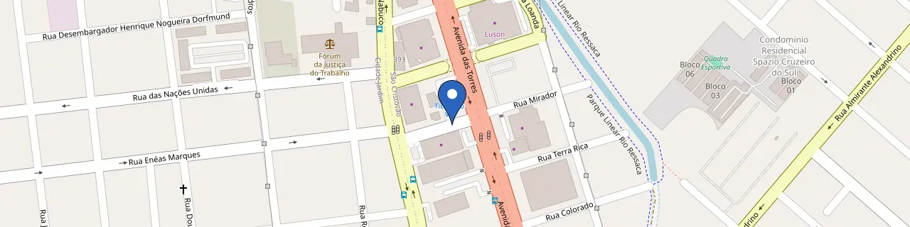 Mapa da estação Posto TIC 7 (Rede Maru)