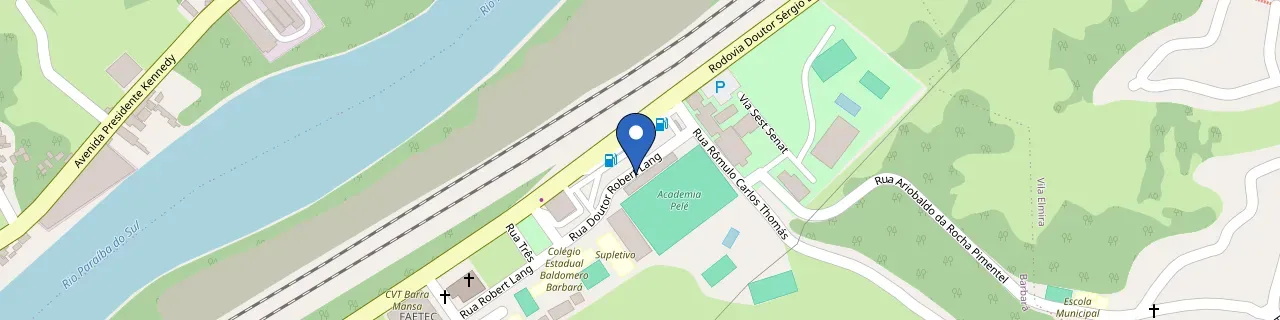 Mapa da estação Posto AP Barbará