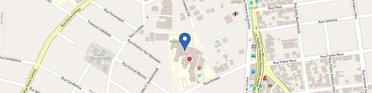 Mapa da estação Solled Energia Hospital Ana Nery