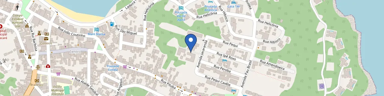 Mapa da estação Conchas Do Mar Residence