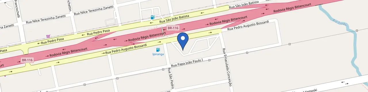 Mapa da estação Posto Túlio - Menino Deus