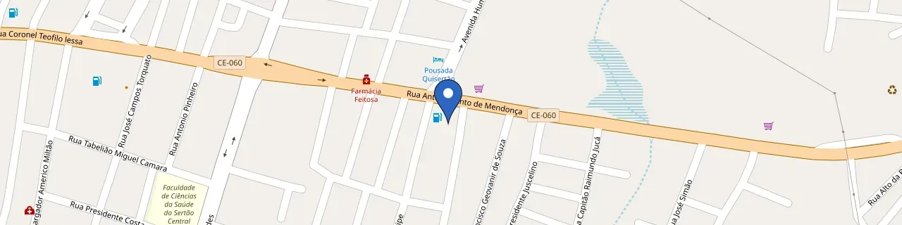 Mapa da estação BR Super Carga - Divino