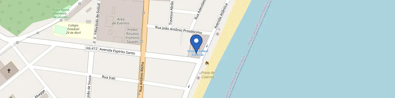 Mapa da estação Hotel VillaReal Caieiras