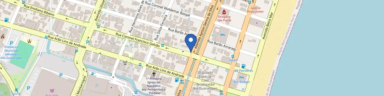 Mapa da estação Concessionária Eurovia Renault